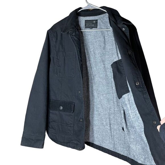 Quicksilver Mens Black Jacket Size Medium - Picture 7 of 8